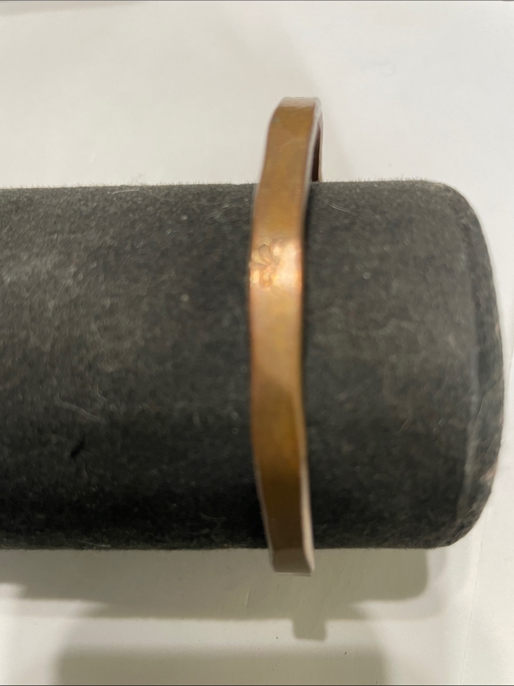 Copper Tone Thin Cuff Bracelet